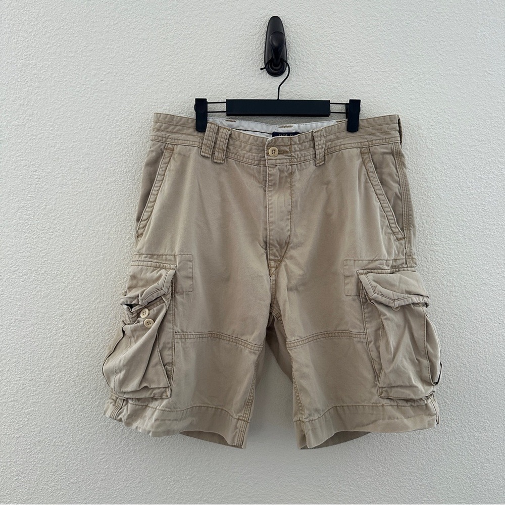 Polo Ralph Lauren Men's Tan Cargo Shorts Blokecore Normcore Summer 36
